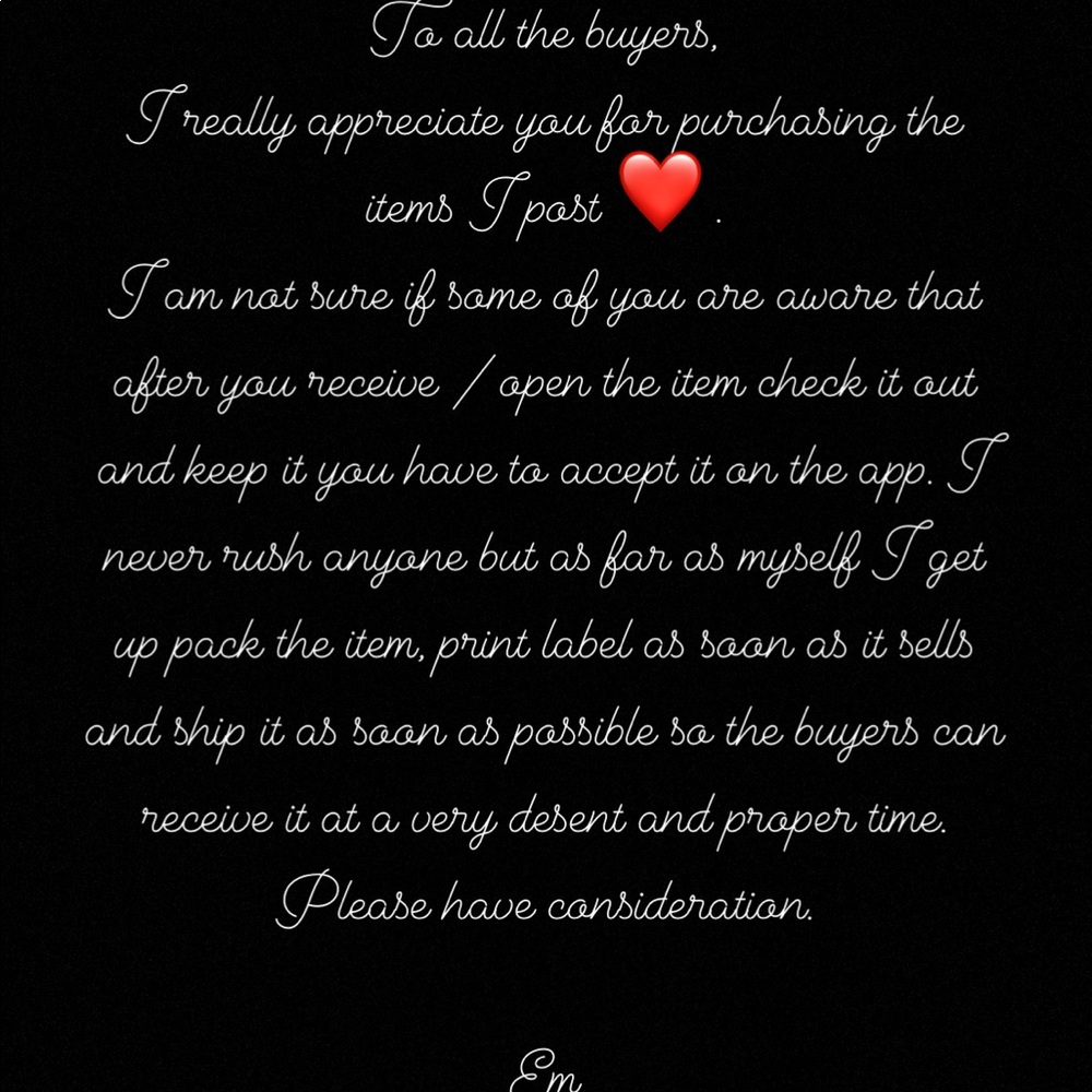 Please read ❤️
